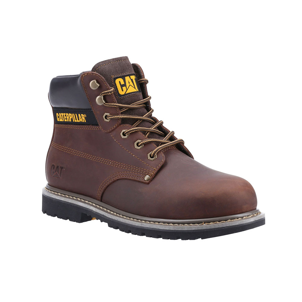 Caterpillar Boots Sale Pakistan - Caterpillar Powerplant Astm Mens Safety Boots Brown (321694-DLC)